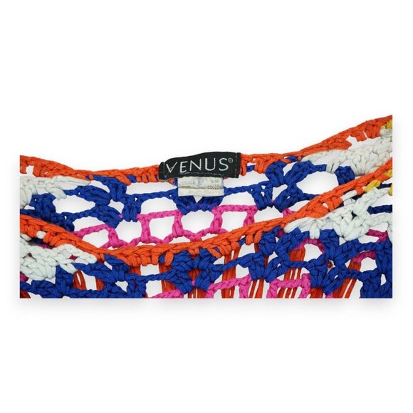 Venus S/M Hippie Chick Funky Boho Women's Crocheted Sweater 1970's - Picture 5 of 7